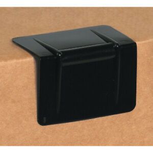2 1/2&#034; x 1 3/4&#034; - Black Plastic Strap Guards - 1000 Per Case