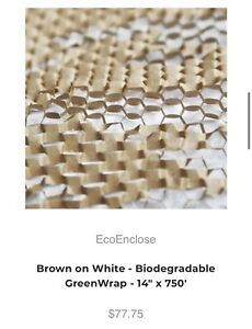 NEW Eco Enclose Ranpak Biodegradable Geami Wrapak Bubble Wrap 14” x 750’