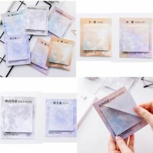 Planet Label Universe Bookmark Galaxy Earth Moon Style Memo Pad Sticky Notes