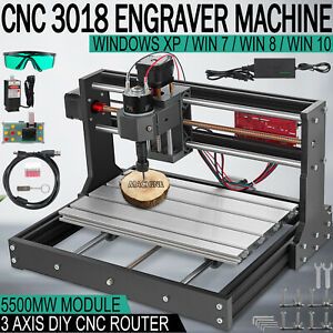 CNC 3018 PRO DIY Router Engraving Machine+5.5W Laser Module GRBL/Offline Control