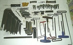 533 Miscellaneous Misc Allen Hex Key Wrenches 9/16 to 1/16 (Qty.110)