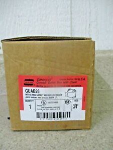 CROUSE&amp;HINDS OUTLET BOX WITH COVER #817328G NIB