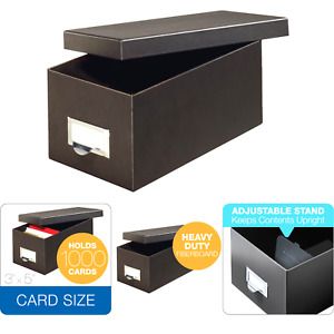 Globe-Weis/Pendaflex Fiberboard Index Card Storage Box, 3 x 5 Inches, Solid B...