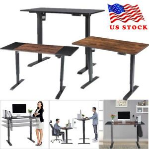 Electric Standing Desk Height Adjustable Sit Stand Table Computer PC Workstation