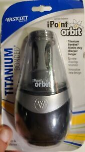 Westcott iPoint Orbit Battery Pencil Sharpener, Black