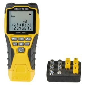Klein Tool Scout Pro 3 Cable Voice Data and Video Tester Kit