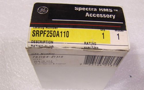 Rating plug GE Spectra RMS 110amp , SRPF250A110