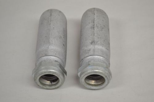 LOT 2 NEW CROUSE HINDS E297 CONDUIT FITTING 3/4IN NPT OUTLET BODY IRON D201417