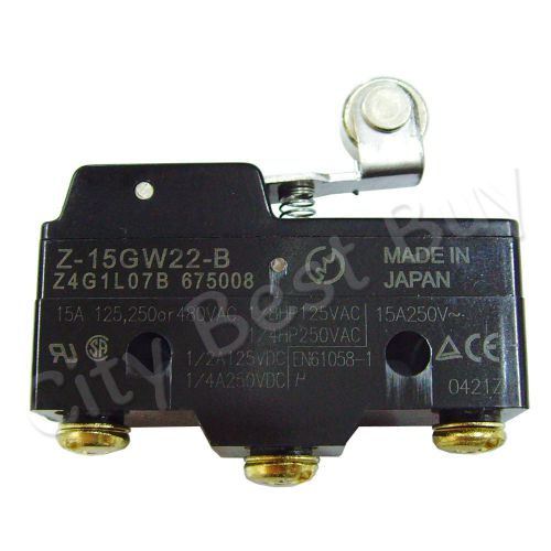 20 Z-15GW22-B Z4G1L07B OMRON Limit Basic Switch Normally Open Short Hinge Roller