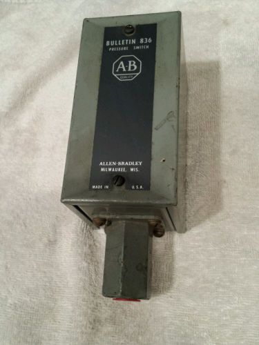 Allen-Bradley Pressure Control Bulletin 836 Switch
