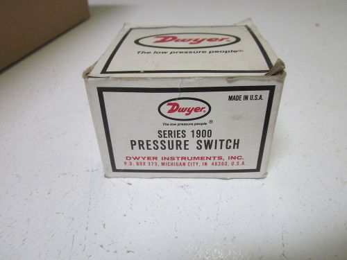 DWYER 1910-0 PRESSURE SWITCH (AS PICTURED) *USED*