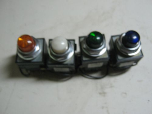 (q4-5) 4 general electric cr104p-xg22g push buttons various colors for sale