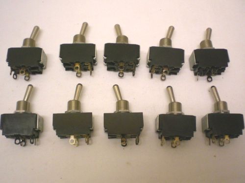 10 CARLING, DPST Toggle Switches,  Made in Mexico