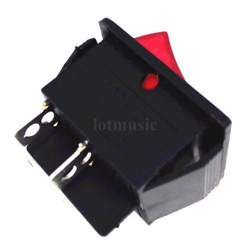 Red light on/off rocker switch 250v 15 amp 125/20a for sale