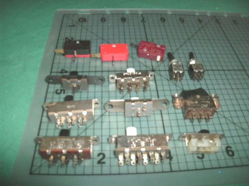 Vintage Micro Switch - Stackpole Toggle Slide Momentary LOT