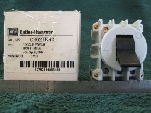 &#034;Cutler-Hammer 40 Amp C362TR40 Toggle Switch&#034;