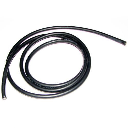6awg Black Color Soft Silicone Wire x1M with EU ROHS and REACH Directive