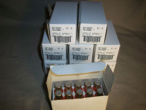 Lot of 90 [9 Boxes] of Telpower TPA-B-25 Fuses - NOS - Cooper Part# 407132257