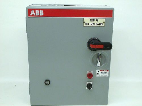 ABB Automation and Control Combination Starter PN: A75NSF1-8E6CJ11 Used