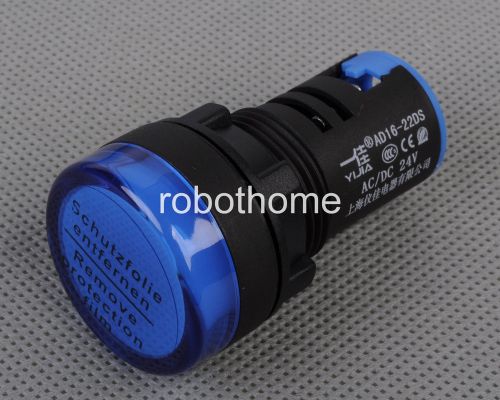 Blue 24v 22mm ad16-22ds led signal light for sale