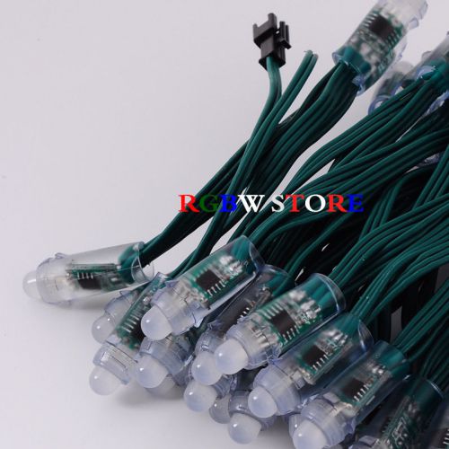 1000x 12V 12mm  WS2811 Full color Pixel LED Module String Light Green Cable 10cm