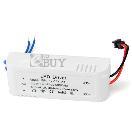 LED Light Bulb Driver Transformer Power Supply 12-18W White