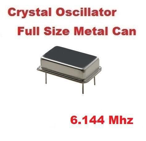 6.144mhz 6.144 mhz crystal oscillator full can ( qty 10 ) *** new *** for sale