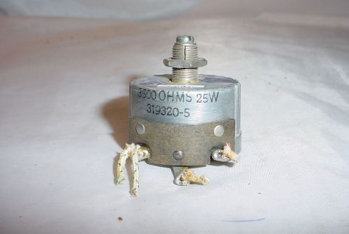 Irc 3500 ohm 25 watt potentiometer rheostat - wirewound for sale