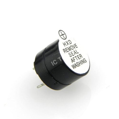 100pcs 12v active buzzer continuous black color beep 12 x 9.5mm for sale