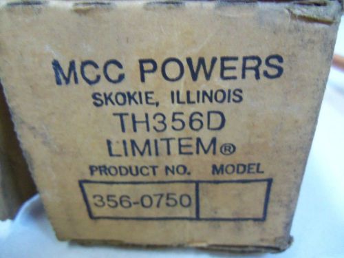 MCC POWERS 356-0750 *NEW IN BOX*