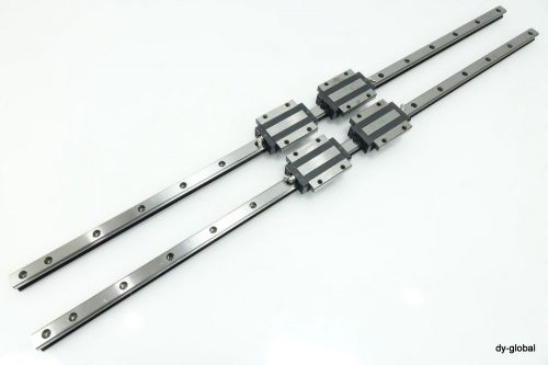 Linear Guide actuator THK HSR20LA+900mm 2Rail 4Block Used Smooth Bearing DIY CNC