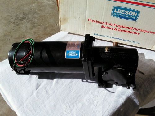 Leeson m1135046 gearmotor left angle 90 v 500 rpm for sale