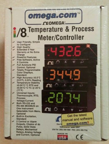Omega. Temperature &amp; Process Meter/Controller. DPi8. 90-240V. 4W. FACTORY SEALED