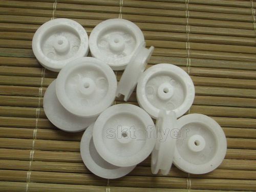 10pcs 20*4*1.9mm Pulley Plastic Gears travelling block for Robot Part DIY