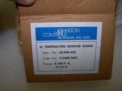 NEW Johnson Controls T-5500-1052 3-1/2&#034; Pneumatic Temperature Indicator