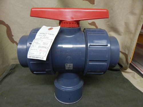 Asahi av valve 3-way tubv 3&#034; mfg. 1030063 size 3 safe-bloc u-pvc for sale