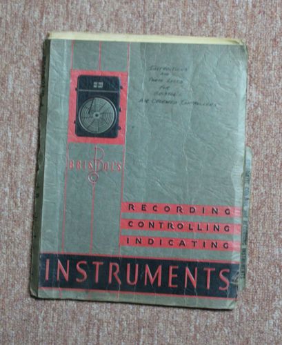 Bristol recording controlling indicating instruments 1943 manual