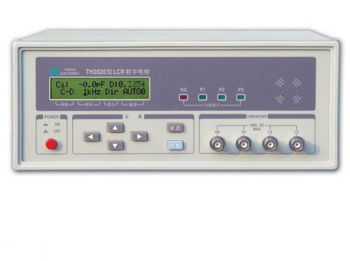 Lcd benchtop bridge lcr meter th2820 l c r d q z 100/120hz 1khz auto hold sweep for sale