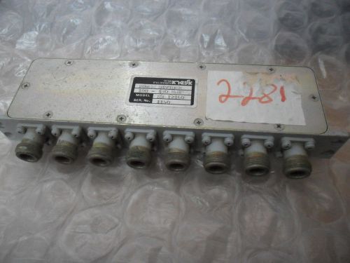 Elisra power divider splitter 8-way 100-180 mhz mw12160 n-type - sma for sale