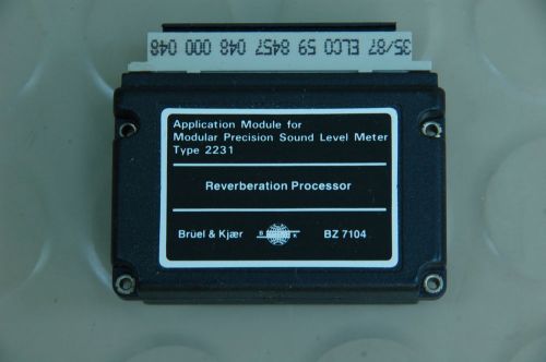 Bruel &amp; Kjaer BZ7104 Reverberation Sound Processor for 2231 Sound Level Meter