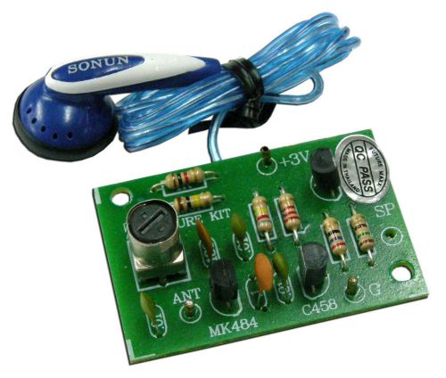 Simple/Basic AM Radio Circuit Free Headphone For Education Assembled Kit [FA710]
