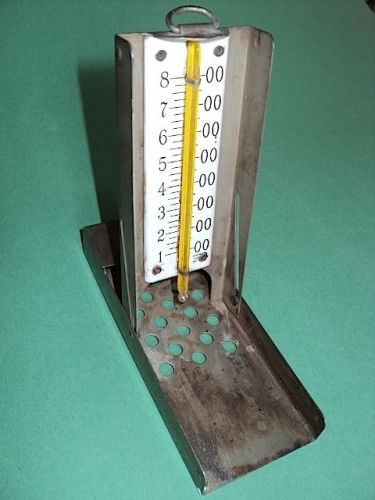 Unusual USA Folding Hanging Thermometer 1-8 Marks Degrees?