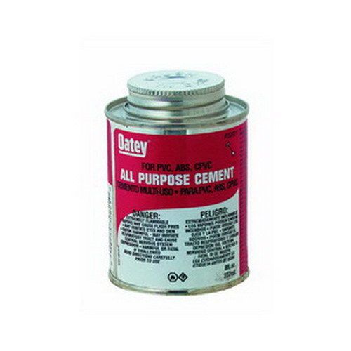 Oatey scs 30821 milky clear all-purpose medium solvent cement, 8 oz can for sale