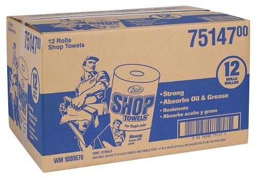 Cleaning industrial strong worknen shop paper towel  11&#034; w x 14&#034; l(12 pkg for sale