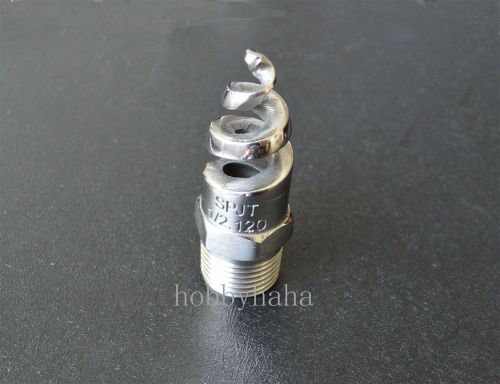 New 2pcs 1/2&#034; BSPT Stainless Steel Spiral Spray Nozzle