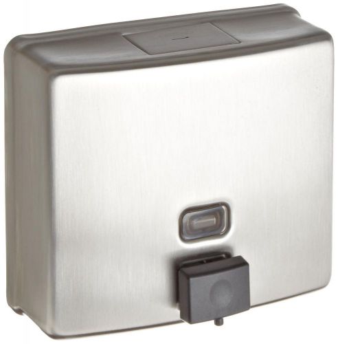 Bobrick b-4112 stainless steel surface mounted soap dispenser for restrooms for sale