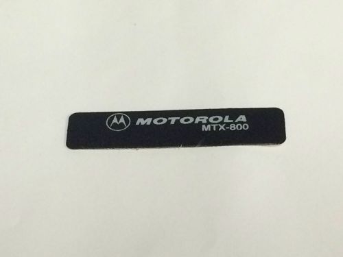 Motorola MTX800 Front Label Escutcheon Model 3305260Q02 *OEM*