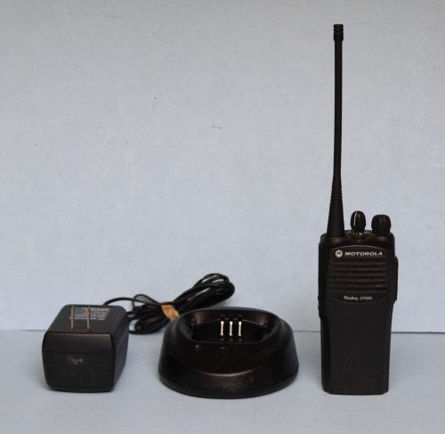 Motorola cp200 uhf ht radio, narrow band, w charger free programming, guaranteed for sale