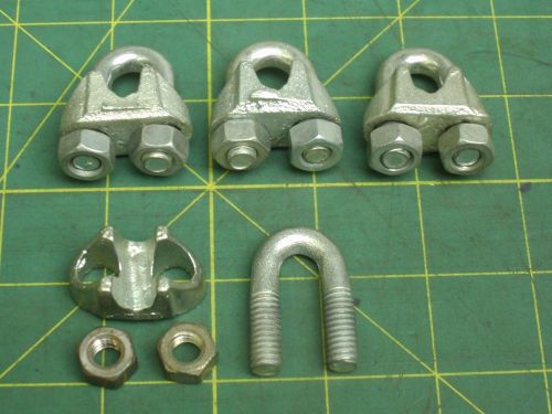 CLAMPING U BOLTS FOR 3/8&#034; PIPE SIZE 5/16-18 X 3/4 THREAD (QTY 4) #56936