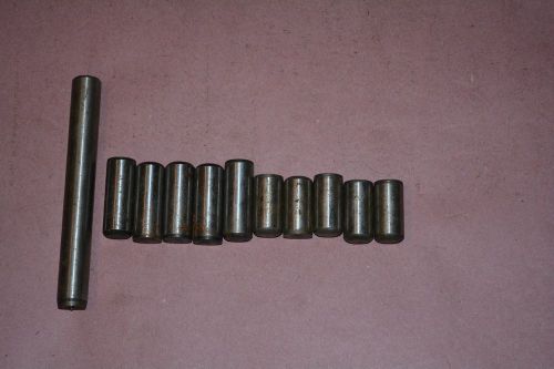 Lot of 11 3/4&#034;  1-1/2 to 6&#034; long  Dowel Pins Hardened Steel